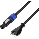 Adam hall cables 5 star pcon 0150 ch - cble d'alimentation neutrik powercon x sev m12 1. 5 m - cbles ...