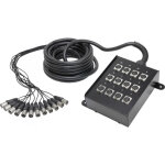 Adam hall cables k 12 c 10 - c�ble multipaire avec bo�tier de sc�ne 12 / 0 10 m - bo�tes de sc�ne multicore ...