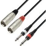 Adam hall cables k3 tmp 0300 - câble audio 2 connecteurs xlr sur 2 - câbles jumeaux Adam hall cables k3 tmp 0300 - câble audio 2 connecteurs xlr sur 2 - câbles jumeaux