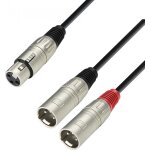 Adam hall cables k3 yfmm 0600 - cble audio embase xlr sur 2 - cbles y