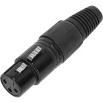 Adam hall connectors 3 star cx f3 blk - xlr m�le 3 p�les femelle - connecteur xlr 3 pol.