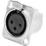 Adam hall connectors 3 star p xf3 - prise encastr�e xlr 3 p�les femelle - prise encastrables