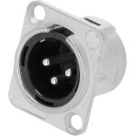 Adam hall connectors 3 star p xm3 - prise encastr�e xlr 3 p�les m�le - prise encastrables