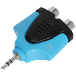 Adam hall connectors 4 star ay rf2 mm3 blu line - blu line y - adapter 2 x rca femelle x minijack trs ... Adam hall connectors 4 star ay rf2 mm3 blu line - blu line y - adapter 2 x rca femelle x minijack trs ...