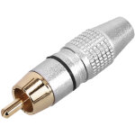Adam hall connectors 4 star cr2 blk - connecteur rca m�le avec anneau de codage noir - rca / cinch connecteurs ...