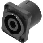 Adam hall connectors 4 star p sm4 blk - prise encastr�e haut - parleur 4 p�les connecteur m�le - prise ...