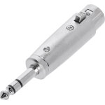 Adam hall connectors 4 star a xf3 jm3 - adaptateur xlr femelle vers jack 6, 3 mm st�r�o m�le - adaptateurs ...