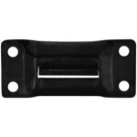 Adam hall hardware 1630 keep blk - plaque de maintien pour 17302 blk, acier, galvanis� noir - serrures ...
