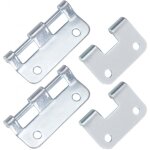 Adam hall hardware 2251 m2 ah - lot de 2 charnire dgondable grande zinc en sachet - accessoires construction ...