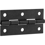 Adam hall hardware 2602 blk - 70 mm pi�ce de charni�re galvanis�e, noire - accessoires construction de ...