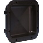Adam hall hardware 34030 - cuvette encastrable plastique noir - poignes