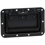 Adam hall hardware 34082 blk - poign�e encastrable m�dium � ressort noir cuvette 8 mm - poign�es