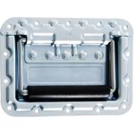 Adam hall hardware 34087 - poign�e encastrable grande � ressort cuvette 9, 5 mm avec protection - poign�es ...