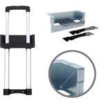 Adam hall hardware 3476023 - poign�e t�lescopique encastrable 1 barre, cuvette zinc avec passage - accessoires ...