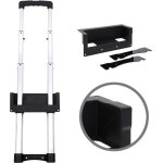 Adam hall hardware 3476041 - poign�e t�lescopique encastrable 3 barres, cuvette noire avec - accessoires ...