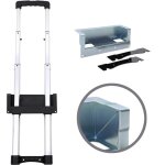 Adam hall hardware 3476043 - poign�e t�lescopique encastrable 3 barres, cuvette zinc avec - accessoires ...