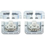 Adam hall hardware split - lid - lot de 2 charnire fermeture papillon courte encastrable - serrures