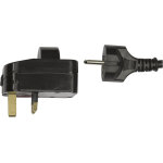 Adaptateur dap - audio europlug vers prise britannique 230 v / 240 v - adaptateurs