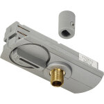 Adaptateur pour lampe suspendue slv � 1 circuit, gris - 1 phases �lectrique rail 230v
