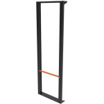 Admiral staging panneau admiral slim - line h 203 noir avec poign�e orange - rack � roulettes et amoires ...