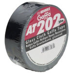 Advance tapes 5807 blk - rouleau gaffer noir 50 mm x 50m - rubans adh�sifs et plus encore