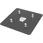 Alutruss quadlock plaque d'extr�mit� m10 - m�le 50cm x 50cm bk - quadlock structures alu 4 points