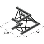 Alutruss trilock s - pac 21 2 - way corner 90� noir - trilock 6082 structures alu 3 points noir