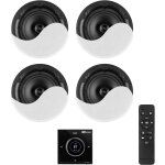 Amplificateur audio encastrable power dynamics powerline b100bset avec 4 haut - parleurs de plafond - ...