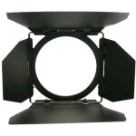 Arri porte de la grange de 4 feuilles, noirs rotatifs 168 mm - projecteurs � volet coupe - flux