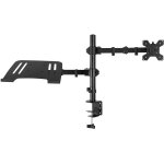 Audizio cma10l bras pour moniteur unique 13  - 32  avec support pour ordinateur portable - supports et ...