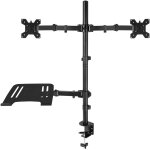 Audizio cma20l bras pour moniteur double 13  - 32  avec support pour ordinateur portable - supports et ...