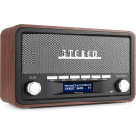 Audizio foggia retro radio dab + gris - lecteur simple cd / dvd et mp3