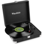 Audizio rp111bk valise pour platine vinyle, noir - platines disque