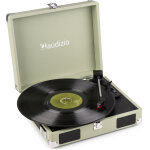 Audizio rp111g valise pour platine vinyle verte - platines disque