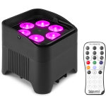 Beamz bbp96s batterie uplight par 6x12w wdmx - b - stock - - soldes% projecteurs