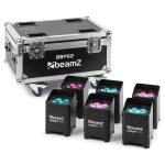 Beamz pro bbp62 uplighter set (in / outdoor), 6 pièces dans flight case avec chargeur - kits Beamz pro bbp62 uplighter set (in / outdoor), 6 pièces dans flight case avec chargeur - kits