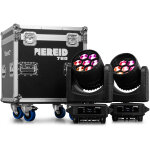 Beamz pro nereid760 moving head led bee eye pour ext�rieur avec zoom, 2 pi�ces dans un flight case - ...
