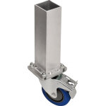 Pied interchangeable bullstage avec rouleau de transport carr� 60x60mm - h=40cm - accessoires pour podiums ...