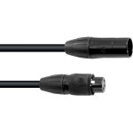 C�ble eurolite dmx sec - 1 ip65 3 broches 3 m noir - c�bles dmx