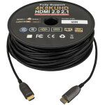 Câble fibre optique hdmi 2. 1 aoc 8k dap - audio 50 m - plaqué or - câbles hdmi Câble fibre optique hdmi 2. 1 aoc 8k dap - audio 50 m - plaqué or - câbles hdmi