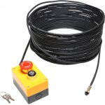 Cameo eks 20 m - interrupteur d'urgence avec verrouillage à clé câble 20 m - accessoires pour lasers Cameo eks 20 m - interrupteur d'urgence avec verrouillage à clé câble 20 m - accessoires pour lasers