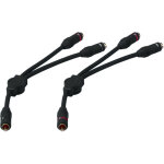 Carpower cba - 30 / sw paire de cordons adaptateurs audio en y - cbles adaptateurs