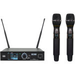 Ensemble de deux microphones sans fil portatifs dap - audio edge ehs - 2 - 610 - 670 mhz - syst�mes d?�metteur ...