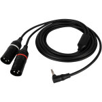 Dap - audio fl118 - c�ble de 3 m (300 cm) avec mini - jack st�r�o m�le � angle droit vers 2 connecteurs ...
