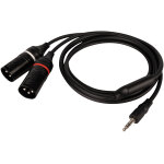Dap - audio fl120 - c�ble de 0, 75 m (75 cm) avec mini - jack st�r�o m�le vers 2 connecteurs xlr / m ...