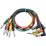 Dap - audio fl15 - 6 connecteurs de raccordement colorés, droit à 90°, 60 cm - câbles de patch Dap - audio fl15 - 6 connecteurs de raccordement colorés, droit à 90°, 60 cm - câbles de patch