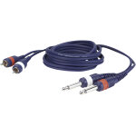 Dap - audio fl23 - 2 rca mâle l / r vers 2 jack mono l / r 1, 5 m - câbles adaptateurs Dap - audio fl23 - 2 rca mâle l / r vers 2 jack mono l / r 1, 5 m - câbles adaptateurs
