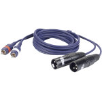 Dap - audio fl26 - 2 rca mâle l / r vers 2 xlr / m 3p 3 m - câbles adaptateurs Dap - audio fl26 - 2 rca mâle l / r vers 2 xlr / m 3p 3 m - câbles adaptateurs