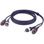 Dap - audio fl27 - 2 rca m�le l / r vers 2 rca femelle l / r 1, 5 m - c�ble rca