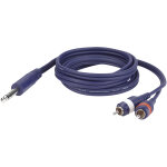 Dap - audio fl35 - jack st�r�o vers 2 rca m�le l / r 6 m - c�bles adaptateurs